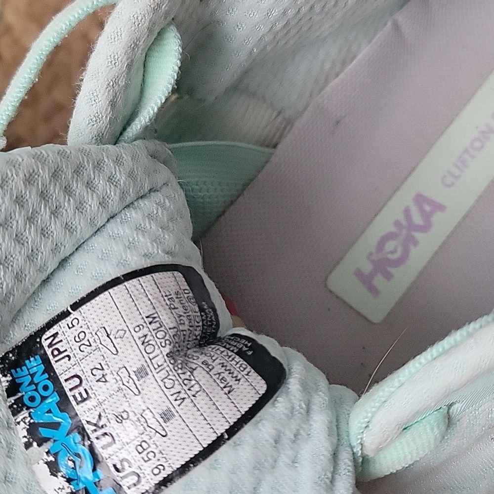 Hoka Women's Light Blue and Lavender Athletic Shoes - Picture 8 of 16